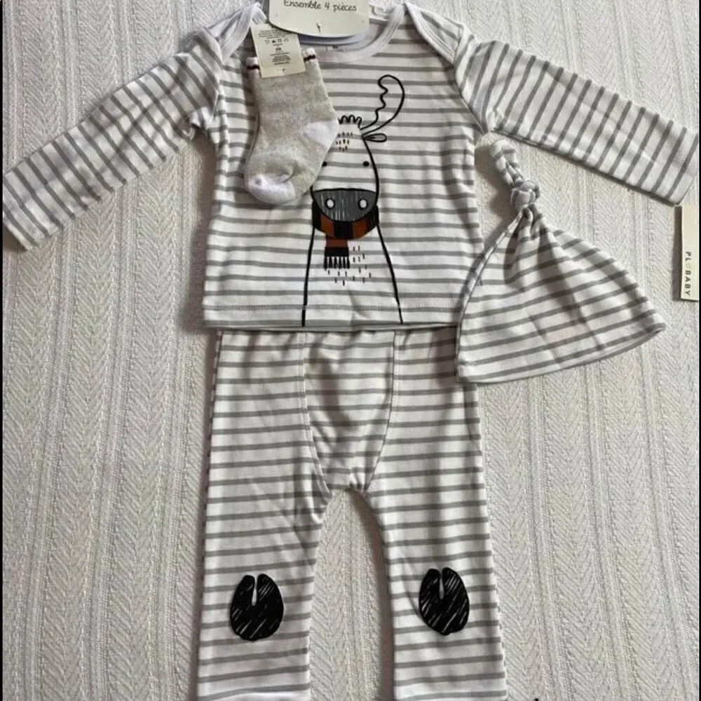 PL BABY BOY 4 Piece Matching Outfit. New with Tags!